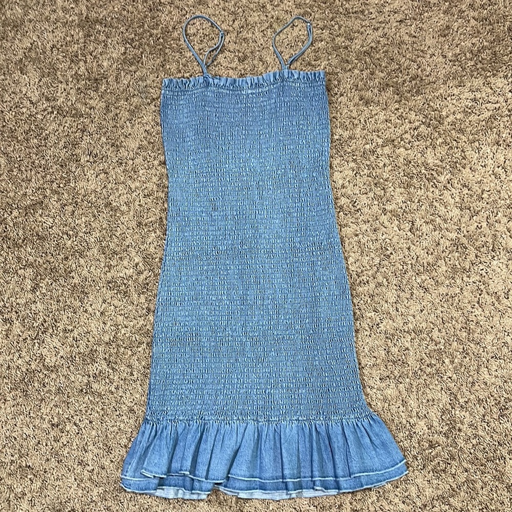 Love Tree NEW Women’s Junior Denim Sleeveless Tight Stretch Mini Dresses Size M